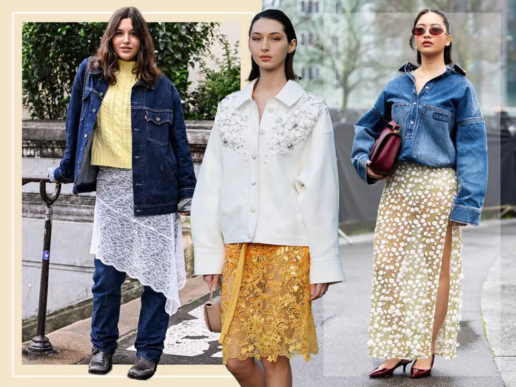 10 Lace Skirt Outfits That Prove It's A Closet Staple No Matter The Season