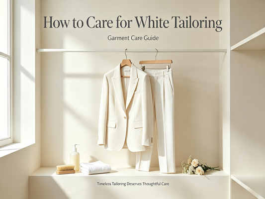 How to Care for White Tailoring | Garment Care Guide