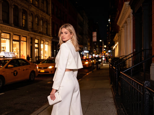 Tailored Sets For A Night Out: Bold And Glamorous White Looks