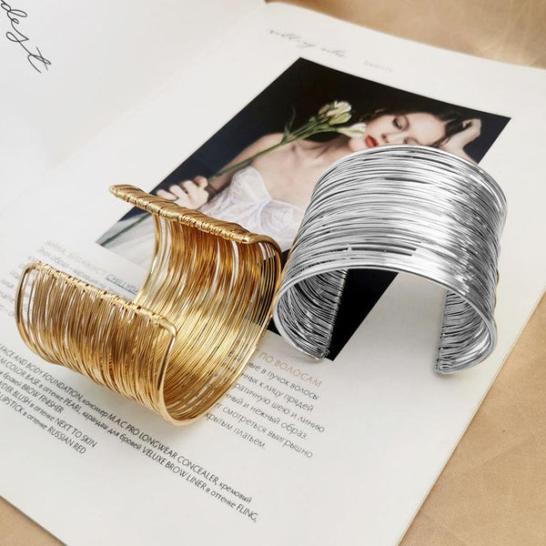 Alloy Iron Wire And Arm Cuff Bangle Bracelet